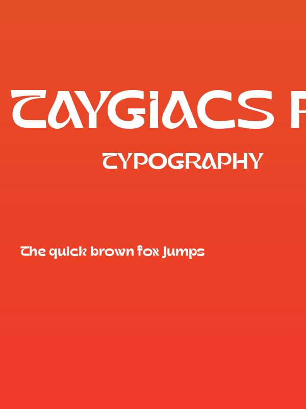 Taygiacs Regular Poster