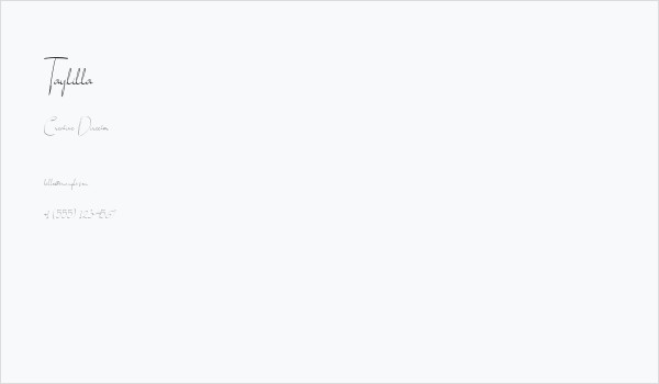 Taylilla Business Card