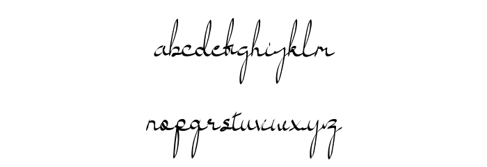 Taylilla Font LOWERCASE