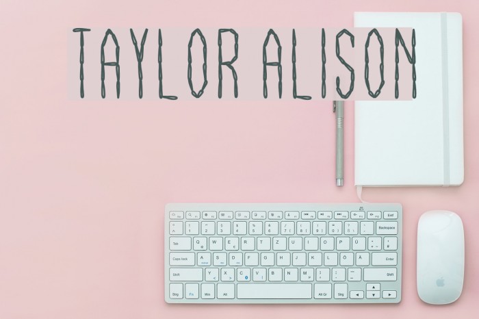 Taylor Alison Font examples