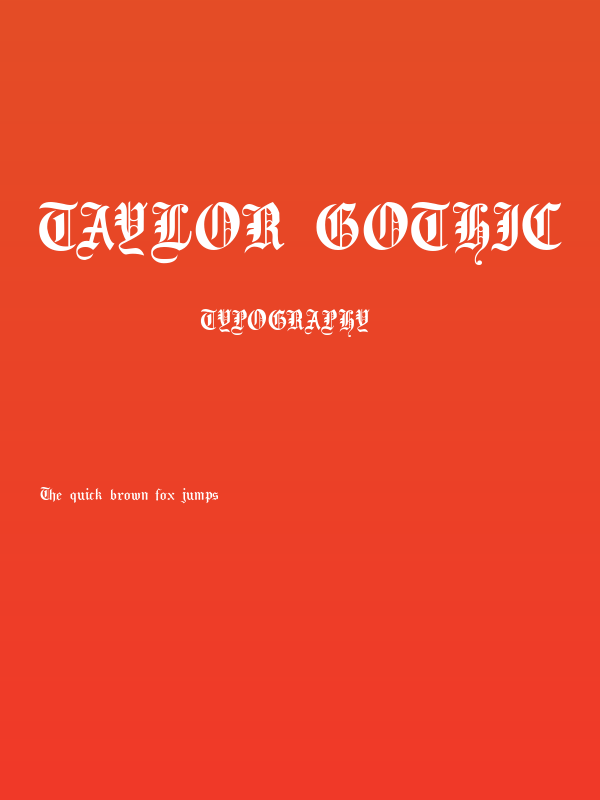 Taylor Gothic Poster