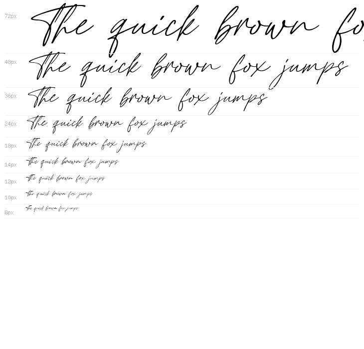 Taylor Hand Italic PERSONAL USE Waterfall