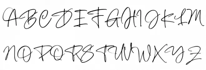Taylor Hand PERSONAL USE 字体 大写