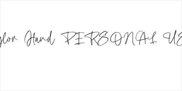 Taylor Hand PERSONAL USE Logo