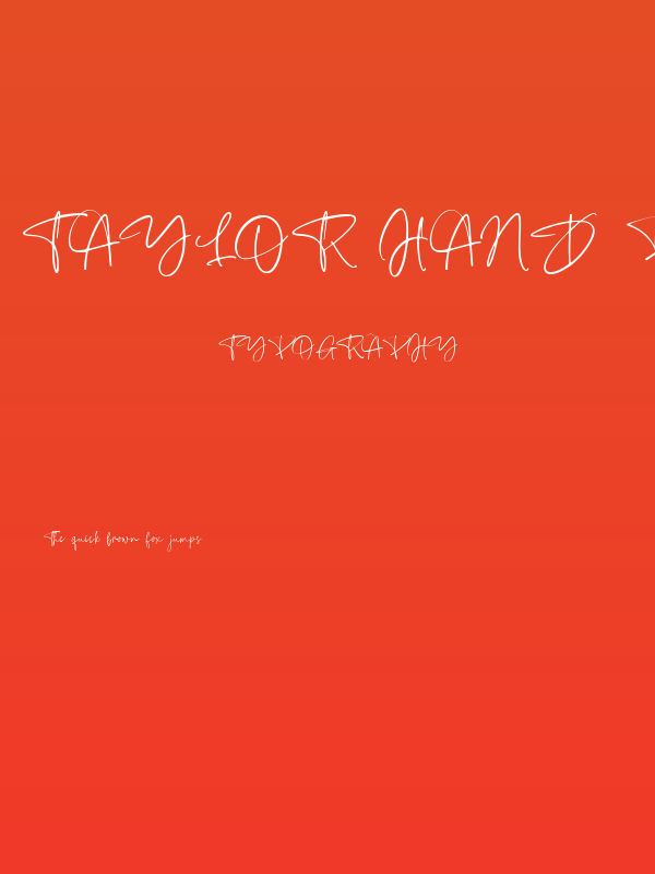 Taylor Hand PERSONAL USE Poster
