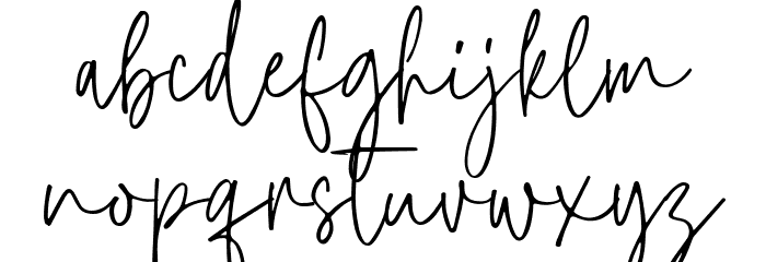 Taylor Hand PERSONAL USE Font LOWERCASE