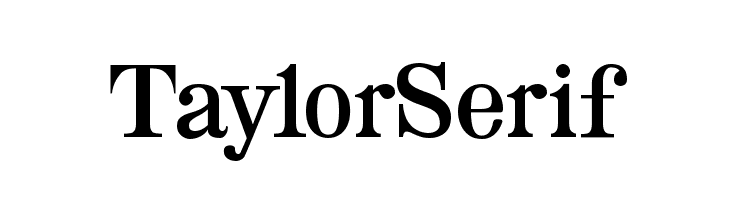 Taylor Serif  免费字体下载