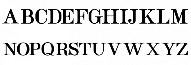 Taylor Serif फ़ॉन्ट अपरकेस