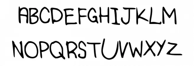 TaylorSHandwriting フォント 大文字