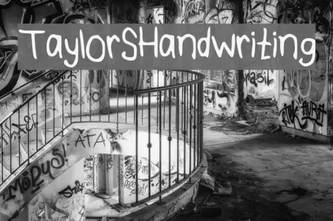 TaylorSHandwriting Font examples