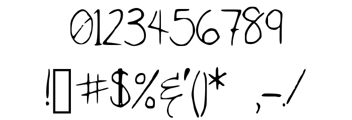 TaylorScript Font OTHER CHARS