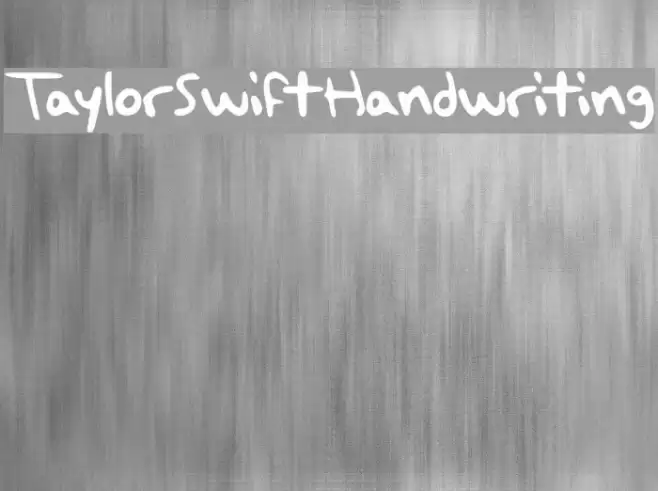 TaylorSwiftHandwriting Font examples