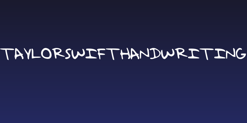 TaylorSwiftHandwriting Social Header