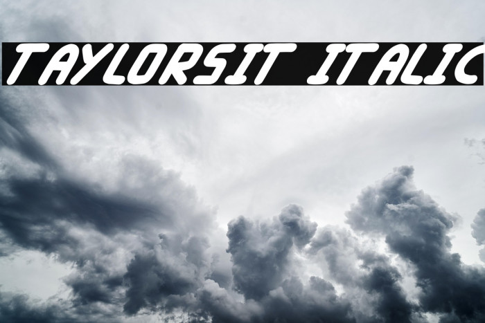 Taylorsit Italic Example 1