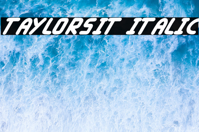 Taylorsit Italic Example 2