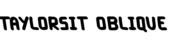 Taylorsit Oblique  font caratteri gratis
