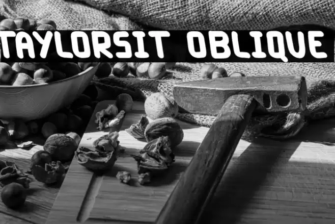 Taylorsit Oblique Font examples