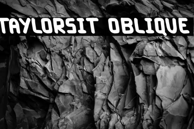 Taylorsit Oblique Font examples