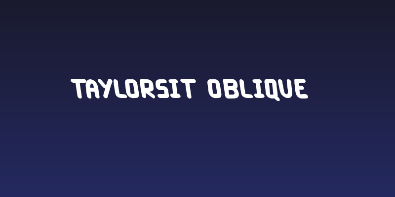 Taylorsit Oblique Social Header