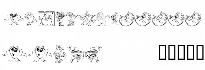 TazTheDevil Font UPPERCASE