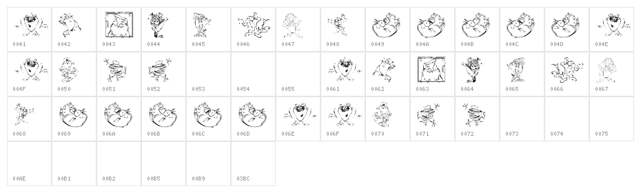 TazTheDevil Character Map