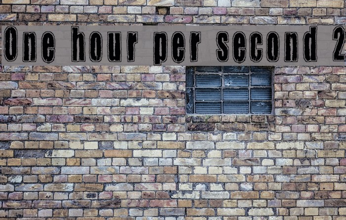 One hour per second 2 Example 3