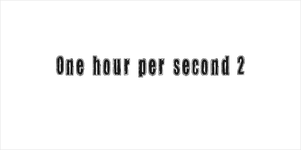 One hour per second 2 Logo