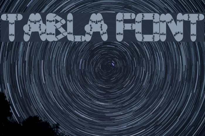 tabla Font examples