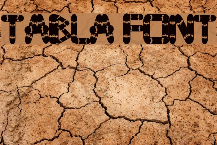 tabla Font examples