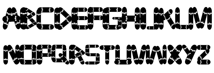 tabla Font LOWERCASE