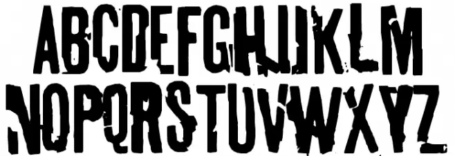 tablhoide Font Litere mari