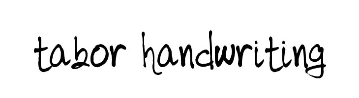 tabor handwriting Font