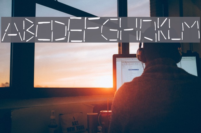 tacker Font examples
