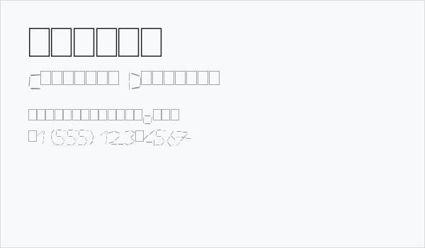 tacker Business Card