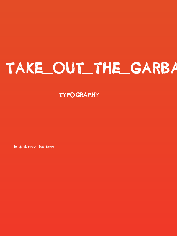 take_out_the_garbage Poster