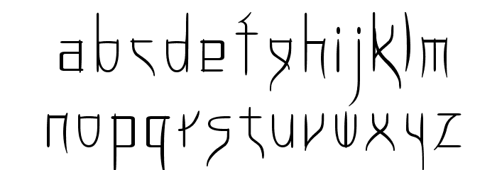take Font LOWERCASE