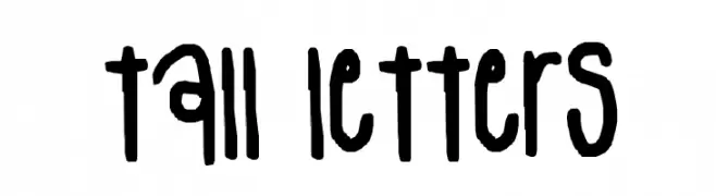 tall letters  baixar fontes gratis