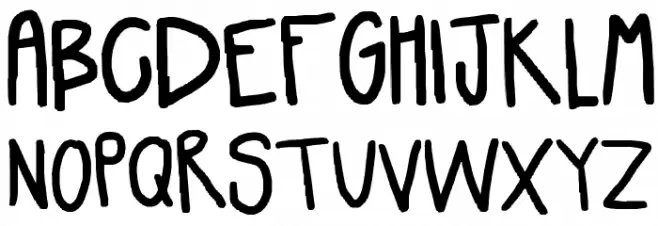 tall letters Font UPPERCASE