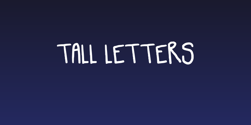 tall letters Social Header