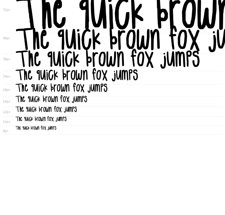 tall letters Waterfall