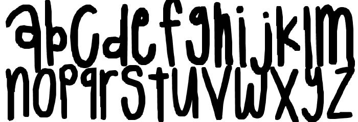 tall letters Font LOWERCASE