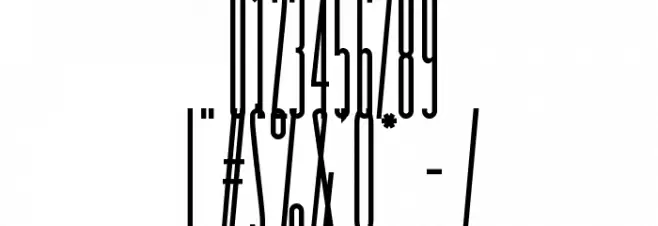 taller evolution Font OTHER CHARS