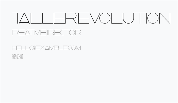 taller evolution Business Card