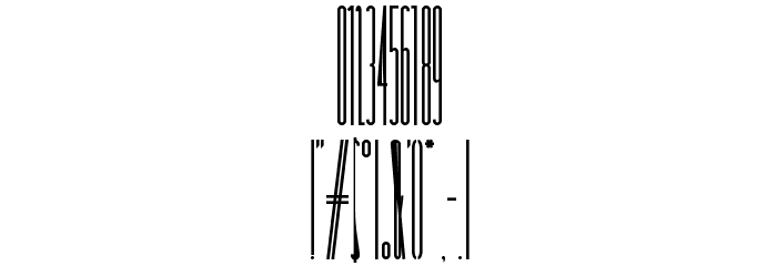 tallest Font OTHER CHARS
