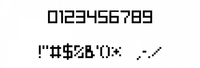 tama mini01 Font OTHER CHARS