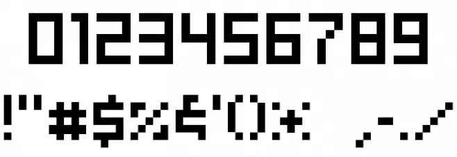 tama mini02 Font OTHER CHARS