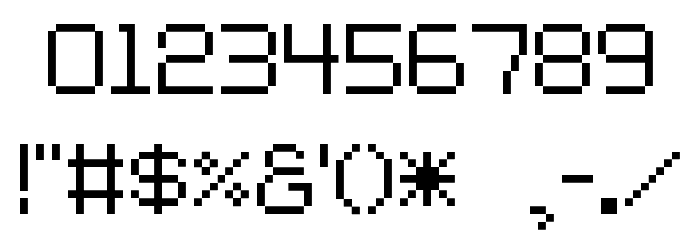 tama ss01 Font OTHER CHARS