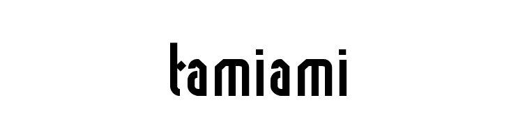tamiami  Скачать бесплатные шрифты