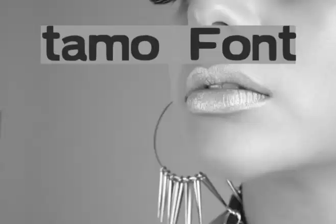 tamo Font examples