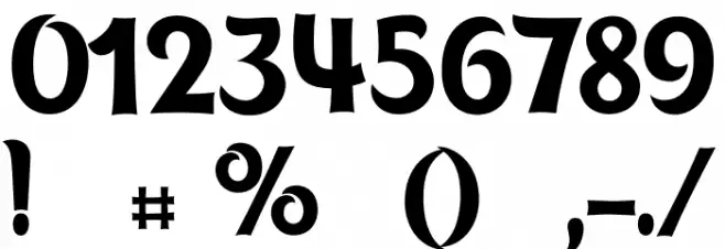 tangak Font OTHER CHARS